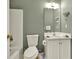 Bathroom with a tub and shower combo and a white vanity at 2949 Spotted Pony Nw Ct, Acworth, GA 30101