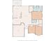 Detailed floorplan showcasing the layout with bedrooms, bathrooms, living spaces, and garage at 2949 Spotted Pony Nw Ct, Acworth, GA 30101
