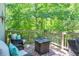 Relaxing back deck with comfortable seating, perfect for enjoying the peaceful wooded surroundings at 3006 Durban Ct, Decatur, GA 30034
