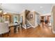 Formal dining room featuring hardwood floors, wainscoting, and natural light at 3086 Frazier Walk, Decatur, GA 30033