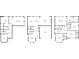 Home layout featuring the basement, main floor, and second-story floor plans for review at 3086 Frazier Walk, Decatur, GA 30033