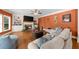 Bright living room features a fireplace, built-in shelving, and comfortable seating at 3086 Frazier Walk, Decatur, GA 30033