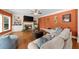 Bright living room featuring a fireplace, built-ins, and comfortable seating, perfect for relaxation at 3086 Frazier Walk, Decatur, GA 30033