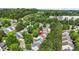 A residential area surrounded by lush greenery, highlighting the neighborhood's serene and peaceful setting at 3454 Carriage Chase Rd, Atlanta, GA 30349