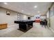 Finished basement featuring a billiards table, carpeted floors, and recessed lighting at 3620 Chartwell Dr, Suwanee, GA 30024