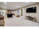 Basement features a pool table, TV, and a comfortable seating area at 3620 Chartwell Dr, Suwanee, GA 30024