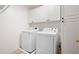 Well-equipped laundry room with modern appliances and ample cabinet space at 4429 Windsor Oaks Cir, Marietta, GA 30066