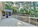 Spacious back deck overlooking lush greenery and featuring a charming screened-in porch at 3070 Ascot Ln, Roswell, GA 30076