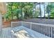 Wooden deck overlooking private backyard at 3070 Ascot Ln, Roswell, GA 30076