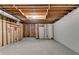 Unfinished basement space ready for customization with exposed beams and concrete floor at 3070 Ascot Ln, Roswell, GA 30076