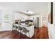 Kitchen with granite countertops, stainless steel appliances, and a breakfast bar with seating at 1624 Glenfield Dr, Lawrenceville, GA 30043