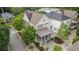 Aerial view of a home with a screened-in patio and two-car garage at 169 Waterman Se St, Marietta, GA 30060