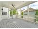 Cozy screened-in patio with ceiling fan for comfortable outdoor living at 169 Waterman Se St, Marietta, GA 30060