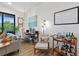 Bright living room with comfortable seating and a dedicated workspace at 112 Rogers Street Northeast Ne St # 410, Atlanta, GA 30317