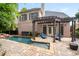 Backyard oasis with a swimming pool, a pergola-covered patio, and lush greenery at 3519 Preserve Se Dr, Atlanta, GA 30339