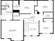 Second floor plan with the layout of primary bedroom, three bedrooms, and baths at 200 Cherokee Reserve Cir, Canton, GA 30115