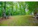 Well-maintained backyard featuring a swing and natural landscaping for a serene outdoor space at 1050 Denton Rd, Douglasville, GA 30134