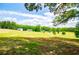 Expansive front yard with well-maintained grass and scattered trees at 1050 Denton Rd, Douglasville, GA 30134