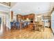 Open kitchen with stainless steel appliances, granite countertops and large island at 3480 Indian Shoals Rd, Dacula, GA 30019