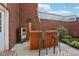 Outdoor bar area with brick accents and metal stools, perfect for entertaining in a private space at 3480 Indian Shoals Rd, Dacula, GA 30019