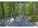 Multi-tiered deck overlooking the wooded lot behind the house at 4516 Creekwood Circle Nw, Kennesaw, GA 30152