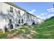 The backyard features a grassy area perfect for outdoor activities and relaxation at 128 Madison Bnd, Woodstock, GA 30188