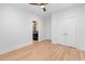 Bedroom boasts wood floors and an ensuite bathroom adding privacy and convenience at 5370 Greenleaf Sw Dr, Mableton, GA 30126