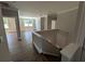 Landing with hardwood floors, gray walls, and neutral trim at 8239 High Lake Ter, Covington, GA 30014