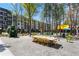 Beautiful outdoor community space with a large table and seating at 914 Martin Nw St, Atlanta, GA 30315