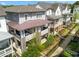 Beautiful exterior view of townhomes featuring covered patios and landscaped gardens at 914 Martin Nw St, Atlanta, GA 30315