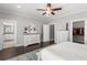 Main bedroom with ensuite bathroom and a walk-in closet, featuring modern decor and plenty of storage at 914 Martin Nw St, Atlanta, GA 30315
