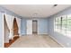 Comfortable bedroom with carpet, window, and closet with curtain at 916 Forest Pointe Way, Jonesboro, GA 30238