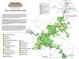 Detailed self-guided bike tour map of Arabia Mountain, highlighting points of interest, trails, and natural features at 3517 Plunkett Road Rd, Stonecrest, GA 30038