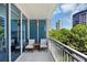 Balcony seating area with city view at 3338 Peachtree Ne Rd # 508, Atlanta, GA 30326