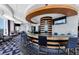 Chic bar area featuring a sleek, curved counter, modern seating, and contemporary lighting at 3338 Peachtree Ne Rd # 508, Atlanta, GA 30326