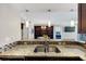 View of the kitchen featuring granite countertops and stainless steel sink at 3338 Peachtree Ne Rd # 508, Atlanta, GA 30326