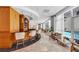 Stylish lounge area featuring comfortable seating, a bar, and pool views at 3338 Peachtree Ne Rd # 508, Atlanta, GA 30326
