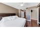 Bright main bedroom featuring hardwood floors and neutral walls at 3338 Peachtree Ne Rd # 508, Atlanta, GA 30326