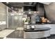 Modern reception area with a sleek desk, frosted glass door and contemporary design at 3338 Peachtree Ne Rd # 508, Atlanta, GA 30326