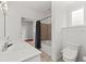 Bathroom features double sinks, tile floors, and a shower/tub combo at 400 17Th Nw St # 1321, Atlanta, GA 30363