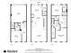 Detailed floor plan showcasing the layout of all three floors with dimensions and room names at 752 Winton Way, Atlanta, GA 30312