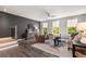 Comfortable living room with hardwood floors, comfortable seating, and decorative accents, near a staircase and grey wall at 752 Winton Way, Atlanta, GA 30312