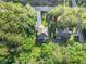 Aerial view of the property, nestled among trees with a long driveway at 1156 Magnolia Dr, Villa Rica, GA 30180
