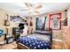 Cozy bedroom with guitars, unique decor, and comfortable furnishings at 1156 Magnolia Dr, Villa Rica, GA 30180