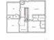 Second floor plan featuring three bedrooms, a bathroom, open hallway, and living room layout at 1156 Magnolia Dr, Villa Rica, GA 30180