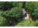 Aerial view showcasing the property nestled among mature trees at 4655 Latimer Ne Ct, Kennesaw, GA 30144