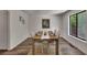 Elegant dining area featuring hardwood floors, neutral color palette and simple decor to make it feel like home at 4655 Latimer Ne Ct, Kennesaw, GA 30144