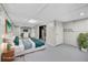 Basement bedroom featuring neutral colors, a cozy bed, and comfortable furnishings at 2215 Springdale Sw Rd, Atlanta, GA 30315