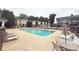 Outdoor swimming pool with lounge chairs and tables at 602 Summer Pl, Norcross, GA 30071