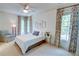 Bright bedroom with natural light from two windows, complemented by floral curtains and neutral tones at 1764 Defoor Nw Ave, Atlanta, GA 30318